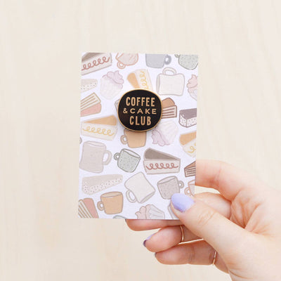 Coffee & Cake Club - Enamel Pin - Alphabet Bags