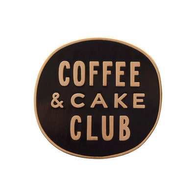 Coffee & Cake Club - Enamel Pin - Alphabet Bags