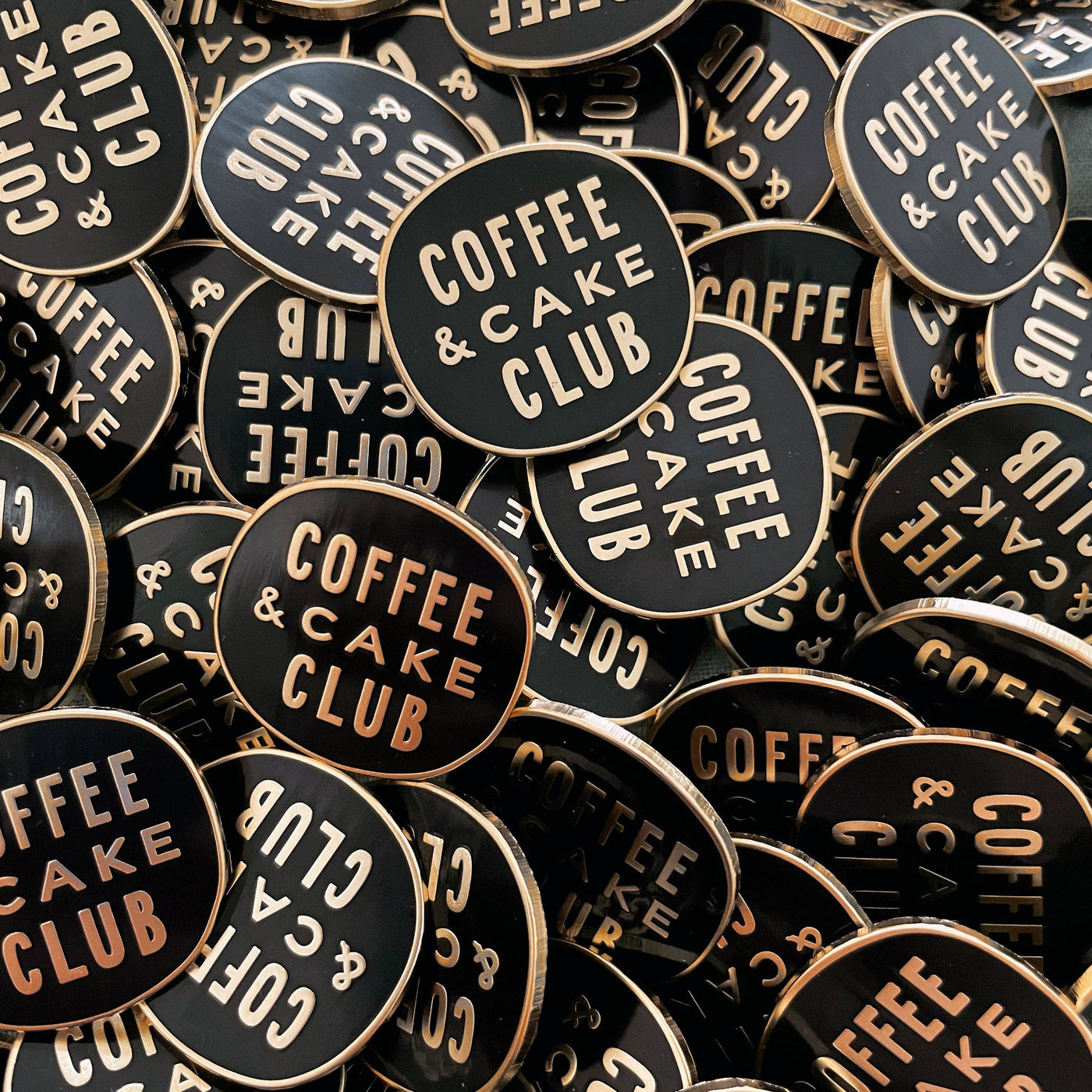 Coffee & Cake Club - Enamel Pin - Alphabet Bags